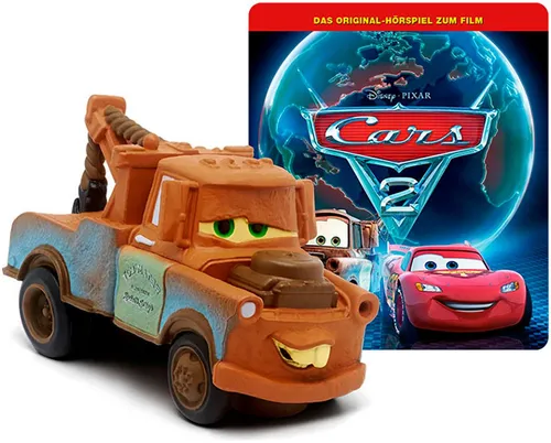 tonies - Hörfigur für die Toniebox: Disney Cars 2, spannendes Abenteuer mit Lightning McQueen für kinderfreundlichen Hörspaß