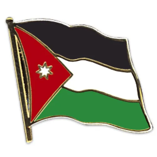 Flaggen-Pin vergoldet Jordanien von Everflag