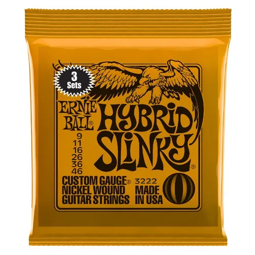 ERNIEBALL 3 x EB2222 Hybrid Slinky Satz 009