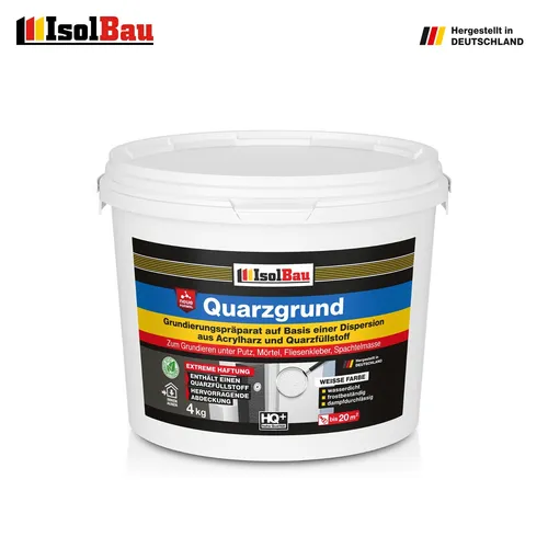 Quarzgrund Haftgrund Putzgrund Weiß 4 kg Putz Quarz Grundierung Isolbau