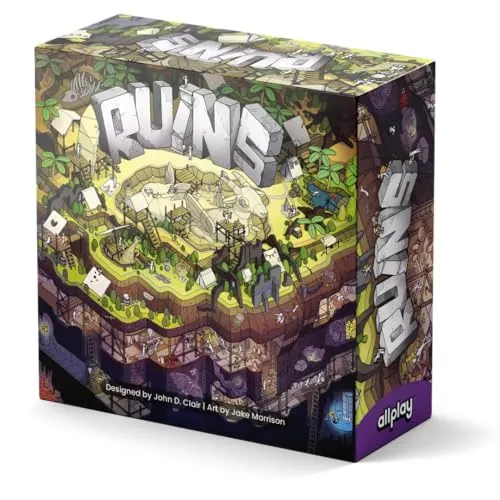 Ruins Card Game – Transparent Card-Crafting Shedding Game for 2-5 Players, Designed by John D. Clair, Ages 10+
