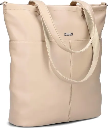Zwei Shopper Mademoiselle M145 - Eleganter Shopper in Eucalyptus - Shopper mit zeitlosem Design, ideal für City und Büro. Geräumiges Hauptfach mit Reißverschluss für DIN A4 Unterlagen und Tablet, plus praktische Innenfächer für Smartphone und Schlüssel.