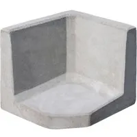 Diephaus L-Stein Ecke unbewehrt Grau 40 x 40 x 40 x 7 cm von Diephaus