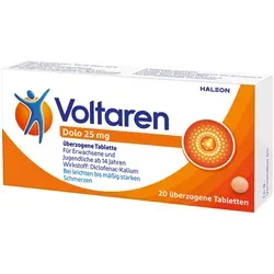 Voltaren Dolo 25 mg Überzogene Tabletten, 20 St von GlaxoSmithKline