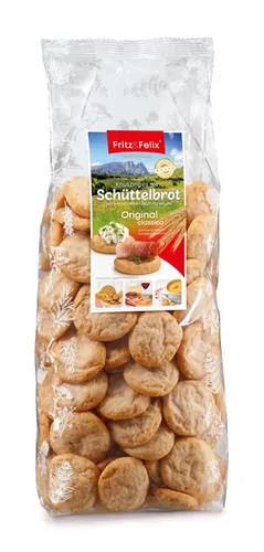 Mini Schüttelbrot mit Kümmel und Fenchel Karton 9 x 350 gr. - Fritz & Felix