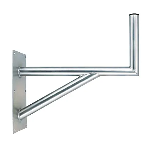 Premium X 60cm Wandhalter mit Stützelement - Halterungen für Satellitenschüsseln - Hochwertige, langlebige Stahlkonstruktion mit einfacher Montage und Kabeldurchführung für optimalen Empfang.