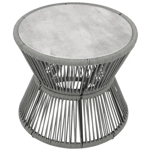 Beistelltisch ASCIANO 56 cm – Moderner Gartentisch in Grau