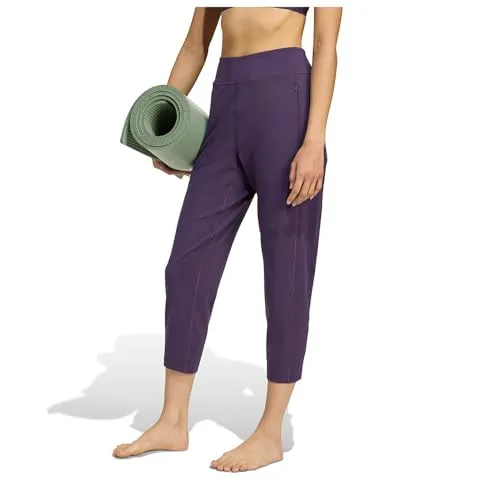 adidas Women's All Me Yoga Hose Aurora Plum M von adidas
