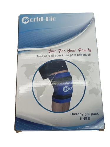 WORLD-BIO Kühlpads Gel Eisbeutel - Wiederverwendbare Kühlbandage für Schmerzlinderung - Kälte- & Wärmekompressen zur Behandlung von Schmerzen & Fieber, ideal für Gelenkschmerzen und Sportverletzungen mit 20-30 Minuten effektiver Kalt-/Warmtherapie.