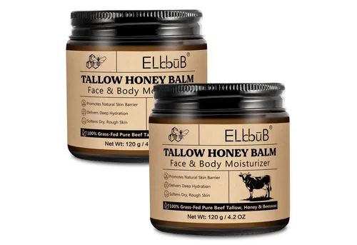 P-Beauty Tallow Honey Balm - Feuchtigkeitscreme für Gesicht und Körper - Anti-Aging-Creme mit 100% natürlichen Inhaltsstoffen, spendet intensive Feuchtigkeit und stärkt die Hautbarriere. Ideal für alle Hauttypen, auch für empfindliche Haut.