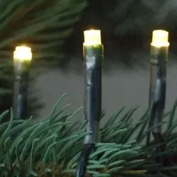 LED Lichterkette 80er warmweiß / grün 8m aussen 04682 - Grün