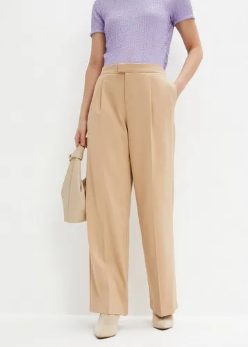 bonprix Bundfaltenhose aus Polyester, Viskose und Elasthan, Loose Fit, festlicher Stil