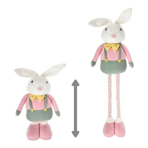 itsisa Dekofigur Osterhase Peter mit Teleskopbeinen (70-115 cm)