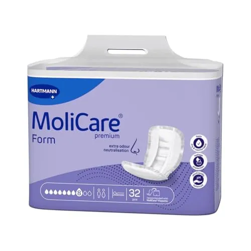 MoliCare® Premium Form super plus 8 Tropfen - Inkontinenzeinlagen - Hochwertige Inkontinenzeinlagen mit 8 Tropfen Saugstärke für optimalen Schutz und Komfort, ideal für aktive Menschen.