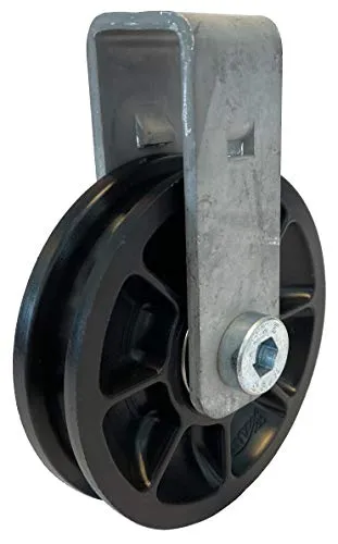 Seilrolle Ø 75 mm - für Fitnessgeräte, Latzüge, Garagentore uvm. - deutsche Produktion - 1er Pack