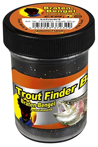 FTM Forellenteig schwimmend Braten Bengel - 50g Forellenpaste, Farbe:schwarz