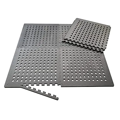 Mauk Flexible Poolmatten Bodensystem Schutzmatten Bodenschutzmatte, grau, XL