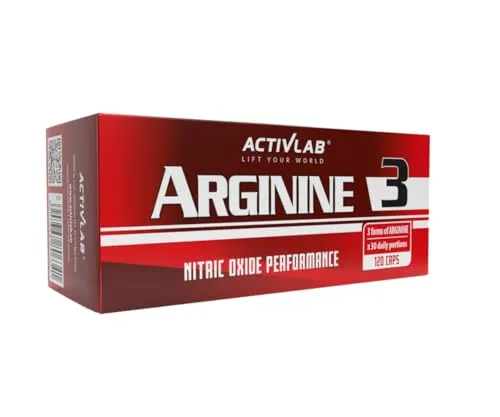 Activlab Arginine3 – 120 Kapseln | Arginin, Alpha-Ketoglutarat & Pyroglutamat für mehr Leistung, Energie, Muskelkraft und sportliche Ausdauer