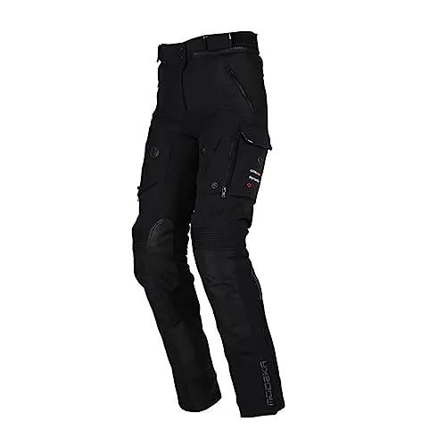 Modeka Panamericana II Textilhose für Damen - Wasserdicht und sicher - Motorradhosen mit 750 D Tactel® und 1000 D Cordura® für optimale Sicherheit, inklusive herausnehmbarer Sympatex® Membran und SAS-TEC® Protektoren.