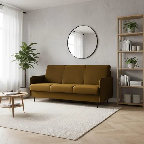 Sofa mit Schlaffunktion in gold von AnkadoMöbel