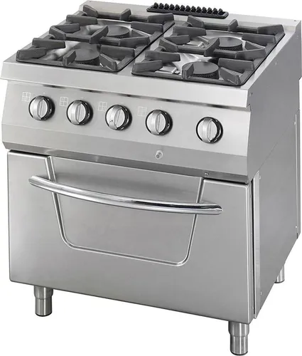 Maxima Gastro Heavy Duty Herd mit 4 Brennern und Ofen