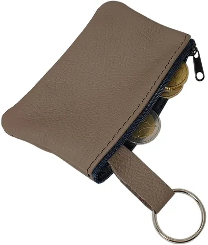 Rindleder Schlüsseltasche Schlüsseletui Schlüsselmäppchen Hellbraun