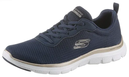 Skechers Flex Appeal 4.0 Brillant View Damen Sportschuhe - Sneaker für Damen in EU-Größe 36, mit atmungsaktivem Textil-Obermaterial und bequemer Schnürung für optimalen Tragekomfort.