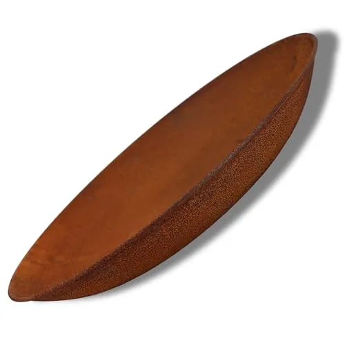 Rostikal Pflanzschale Metall Vintage - Ø 47 cm - Handgefertigte Deko Rost-Schale zum Beflanzen - Langlebig & Wetterfest - Hochwertige Gartendeko für Garten, Balkon, Terrasse