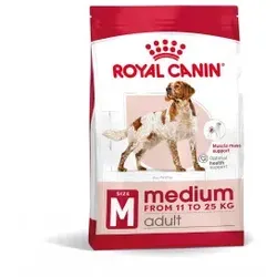 Royal Canin Medium Adult Hundefutter 4 kg - Hundefutter für mittelgroße Hunde, unterstützt die Verdauung und sorgt für eine gesunde Haut und glänzendes Fell.