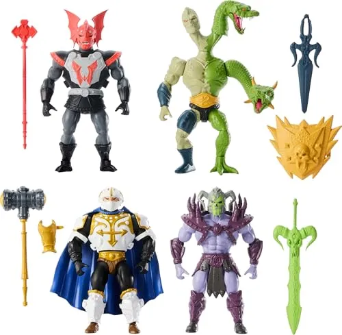 Masters of the Universe Origins Actionfiguren 4er-Pack 14 cm - Action- & Spielfiguren, 4 hochwertige Figuren im Set, ideal für Sammler und Fans der klassischen Reihe