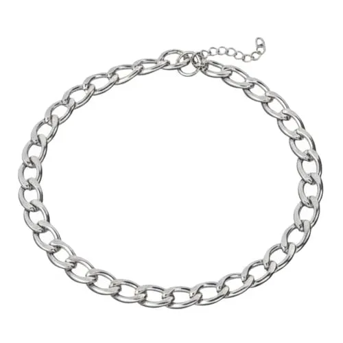 meberg Karma NH10285655 Fußkettchen Gliederkette Silber od. Gold 19 cm moderne Fusskette Fußschmuck Urlaub Strand Abendmode Accessoires Damenfußkettchen (Gold)