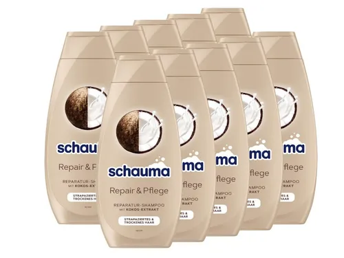 Schauma Haarshampoo 10x Schauma Schwarzkopf Reparatur-Shampoo Repair & Pflege 400 ml, 10-tlg., Haarshampoo glättet & repariert die Haarstruktur