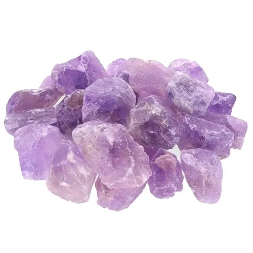 Wassersteine 300g | 100% naturbelassene Edelsteine Heilsteine | Echte unbehandelte Rohsteine für Edelsteinwasser Lebensquelle Plus (Amethyst, hell-lila)
