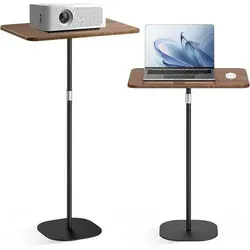 Höhenverstellbares Stehpult mit Laptopständer in Schwarz - Ergonomisches Design: Fördert Bewegung und reduziert Ermüdung. Robuste Konstruktion aus Kohlenstoffstahl, ideal als Laptopständer oder Beistelltisch. Höhenverstellbar von 46 cm bis 120 cm, für flexible Nutzung im Büro oder Zuhause.
