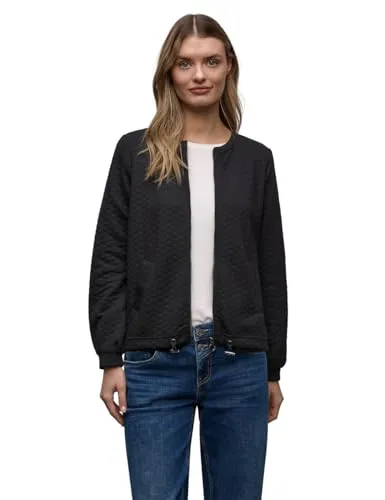 Damen Zipper Jacke mit Struktur – Sportlich und Bequem - Casual Strukturjacke mit Rundhalsausschnitt und langen Ärmeln, ideal für einen aktiven Alltag und vielseitige Kombinationsmöglichkeiten.