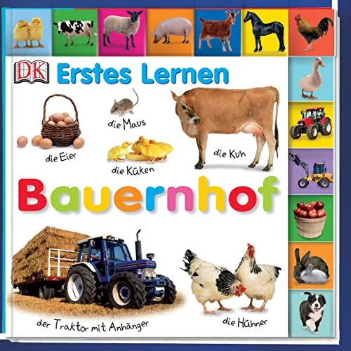 Erstes Lernen. Bauernhof: Pappbilderbuch mit Griff-Register und über 150 Fotos ab 1 Jahr