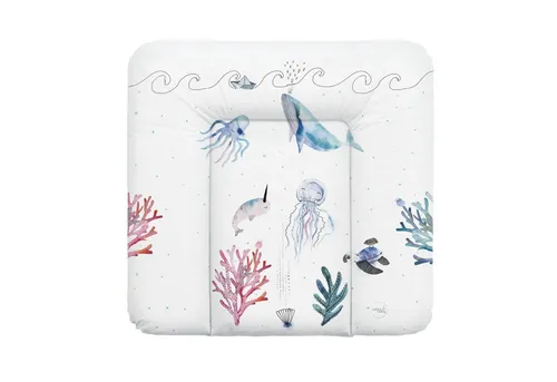 CEBA BABY Wickelauflage Ozean - Wickelauflage 75 x 72 cm, abwaschbar und wasserdicht für einfache Pflege, ideal für jeden Wickeltisch.
