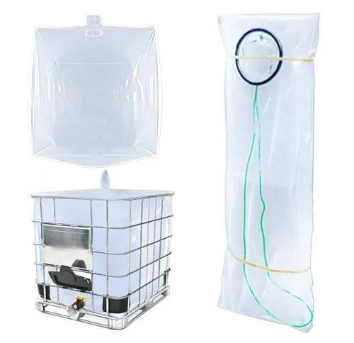 IBC Tote Cove, IBC Wasserspeicherbeutel, 1000 Liter Regentonne, Schutzzubehör (mit Wasserauslass am Boden)