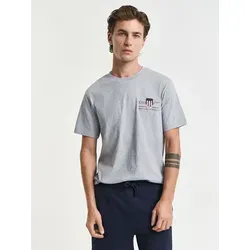 Gant Herren Shirt in Grau, Größe XL von GANT