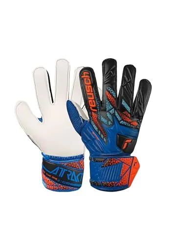 Reusch Attrakt Solid Junior griffige Torwarthandschuhe Kinder Jugendliche Fußballhandschuhe für Jungen und Mädchen geeignet für alle Wetterbedingungen und Spielfeldoberflächen