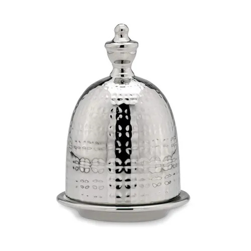 glänzender Porzellan Deko Tisch Eierbecher 14 cm hoch - Eierhalter mit Deckel