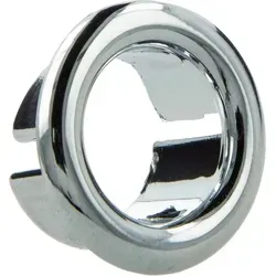 tecuro Überlaufblende Ø 19 mm für Waschbecken - Hochglanzverchromte Abdeckung für Überlauflöcher von Ø 14 mm bis Ø 28 mm. Ideal für eine ansprechende Optik und einfache Montage im Badezimmer.