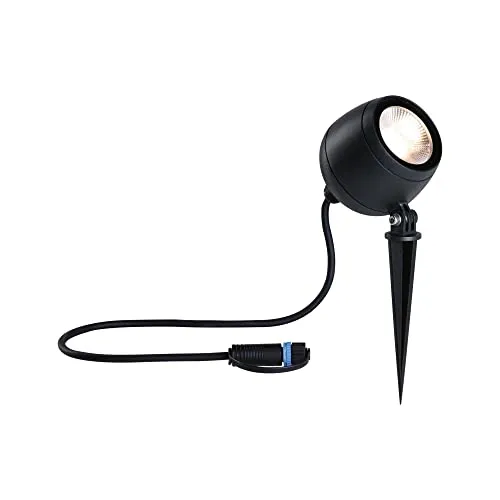 Paulmann Plug & Shine LED Gartenstrahler Kikolo 7,2W Anthrazit - Lampen für den Außenbereich, IP65 wetterfest und ideal zum Anstrahlen von Pflanzen mit warmweißem Licht, flexibel ausrichtbar und korrosionsbeständig.