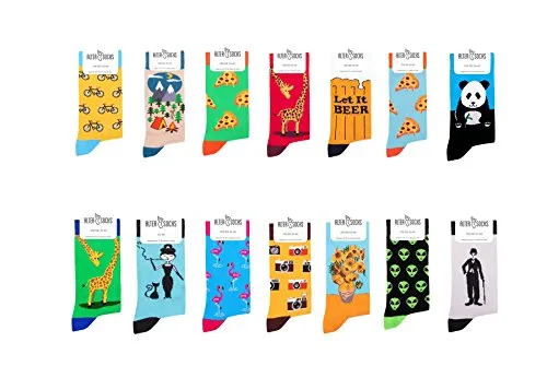 Socken berühmten Motiven, Gemälden & Personen - Unisex Mann Frau/Größe 36 – 45 / Strümpfe Socks Socke Strumpf Hipster Malerei lustig witzig (Geist)