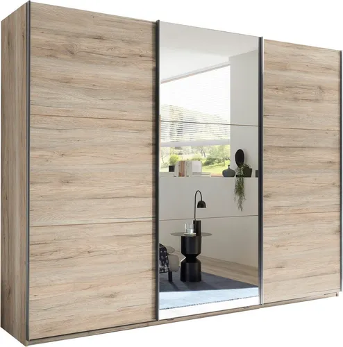 Schlafkontor Schwebetürenschrank Bravo Kleiderschrank, Schiebetürenschrank mit Spiegeltür, wahlweise mit Zubehör