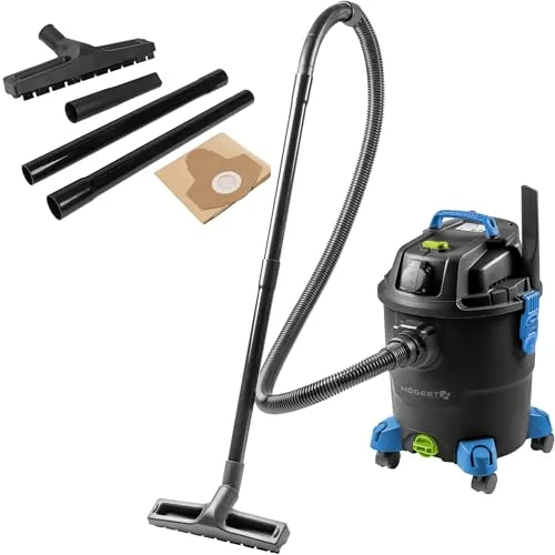 Högert Technik Nass- & Trockensauger 20 L mit Blasfunktion
