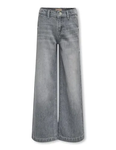 Carmakoma Mädchen Kogcomet Wide Leg Jeans - Mädchen-Jeanshosen mit weitem Beinschnitt für ein angenehmes Tragegefühl und weiche Haptik, ideal für lässige Outfits.