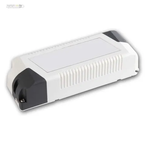 LED Trafo 0-60W, 12V DC - Transformator für LEDs - Zuverlässiger 2-poliger Transformator für Innenbeleuchtung mit 60 W Leistung. Ideal für die Verbindung von LED-Leuchten bei 12 V DC, einfach zu installieren und in kompakter Bauweise.