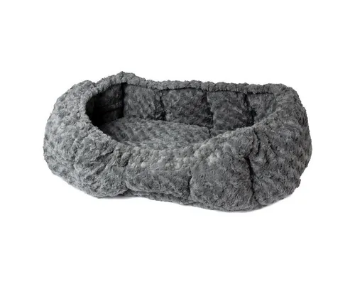 Karlie Bezug Pet Bed Cuddly grau - Abnehmbarer Bezug für Hunde - Hundebetten mit abnehmbarem, waschbarem Bezug bei 30°C. Spannzug im Rand für sichere Fixierung, ideal für Pflege und Hygiene.