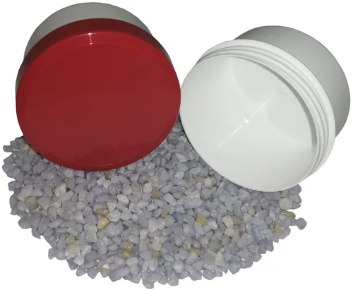 Salbenkruken Homöopathie Kunststoffdosen Cremedose 50g 60ml Flach Deckel rot 500